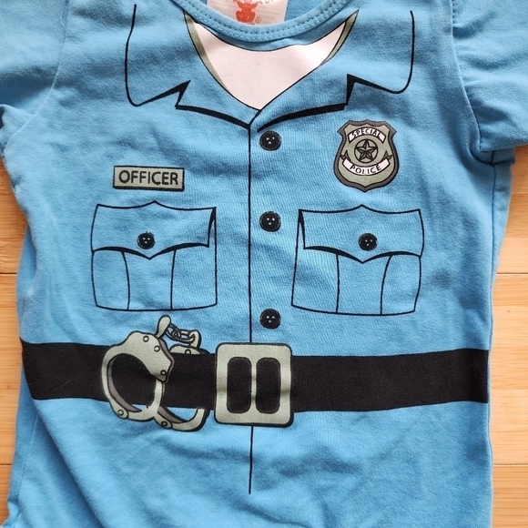 Rubie's Halloween Police Officer Costume Baby Infant 6-12M Cosplay Top & Pants - Picture 7 of 9